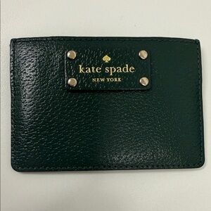 Kate Spade Dark Green Card Holder